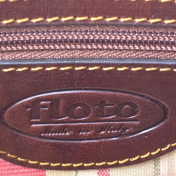 Floto Italian Leather Buckle Strap Briefcase Bag, Messenger Bag- Cognac - Picture 3 of 16